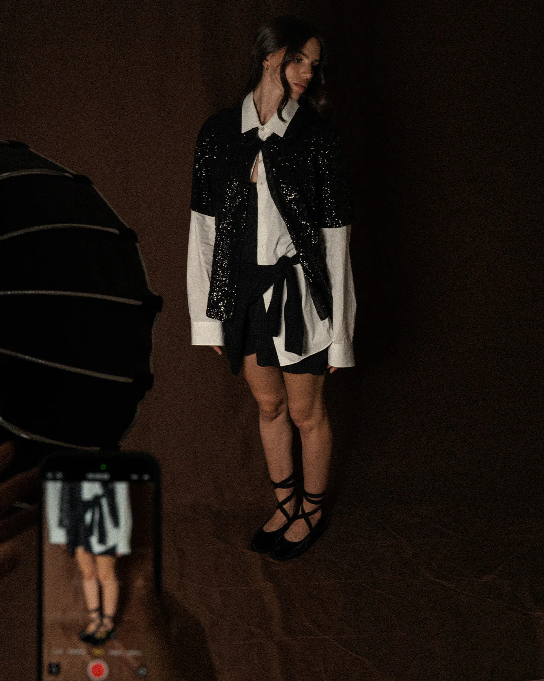 Black Ribbon Ballet Flat Friulane - Image 7