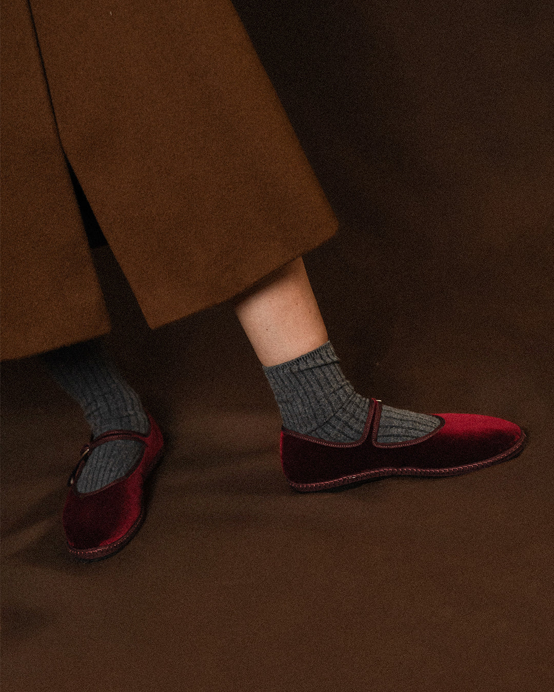 Burgundy Mary Jane Friulane - Image 3