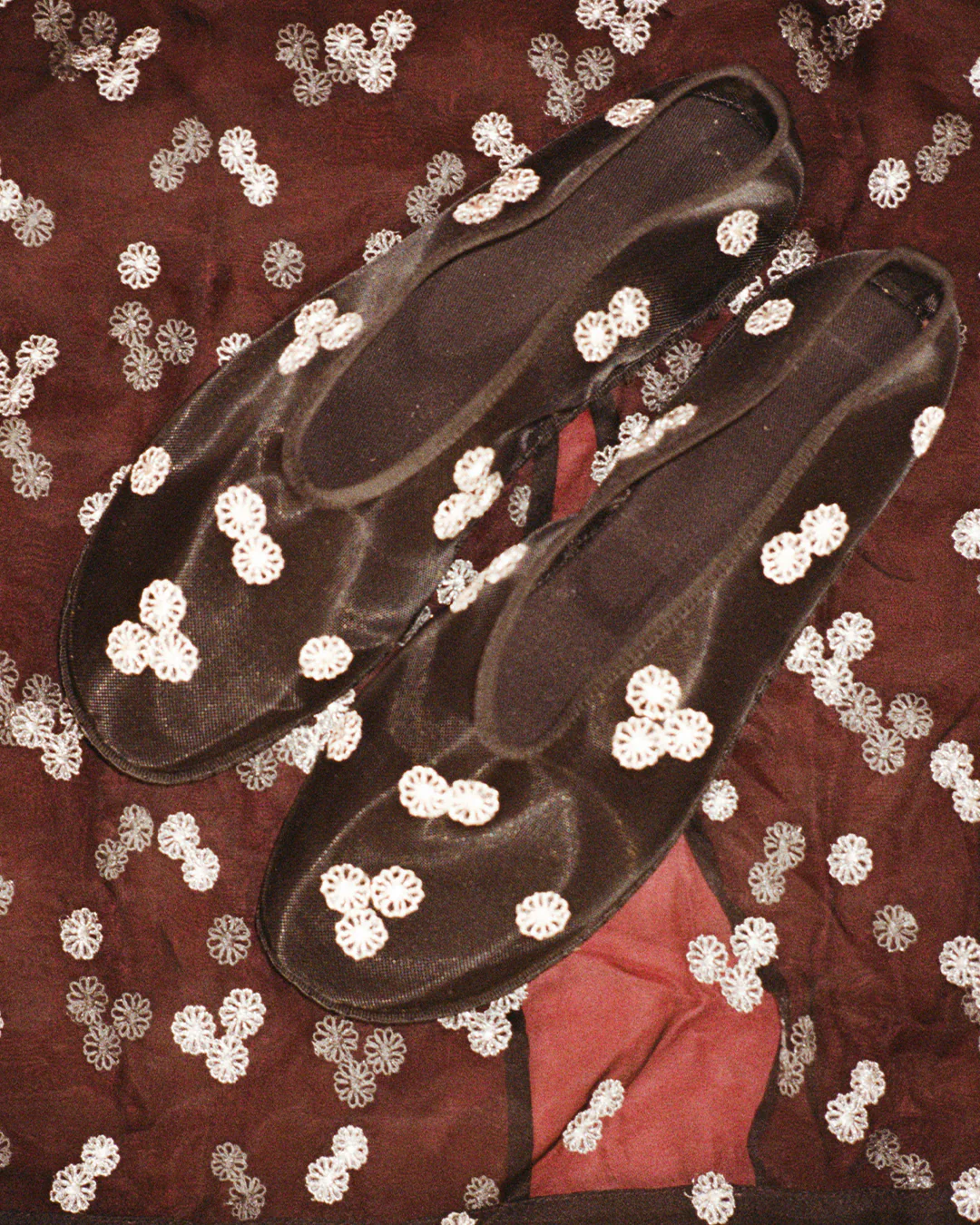 Ciao Lucia Embroidered Mesh Flat - Image 5